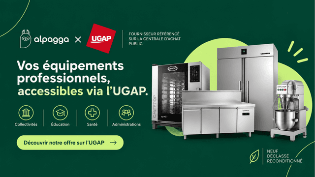 Alpagga référencé à l’UGAP : le matériel de restauration collective reconditionné et déclassé accessible aux acteurs publics